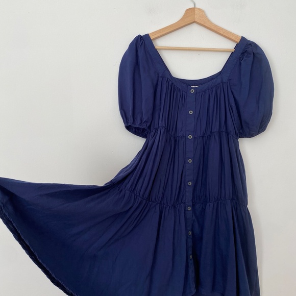 Elan puff sleeve midi dress - Picture 4 of 5